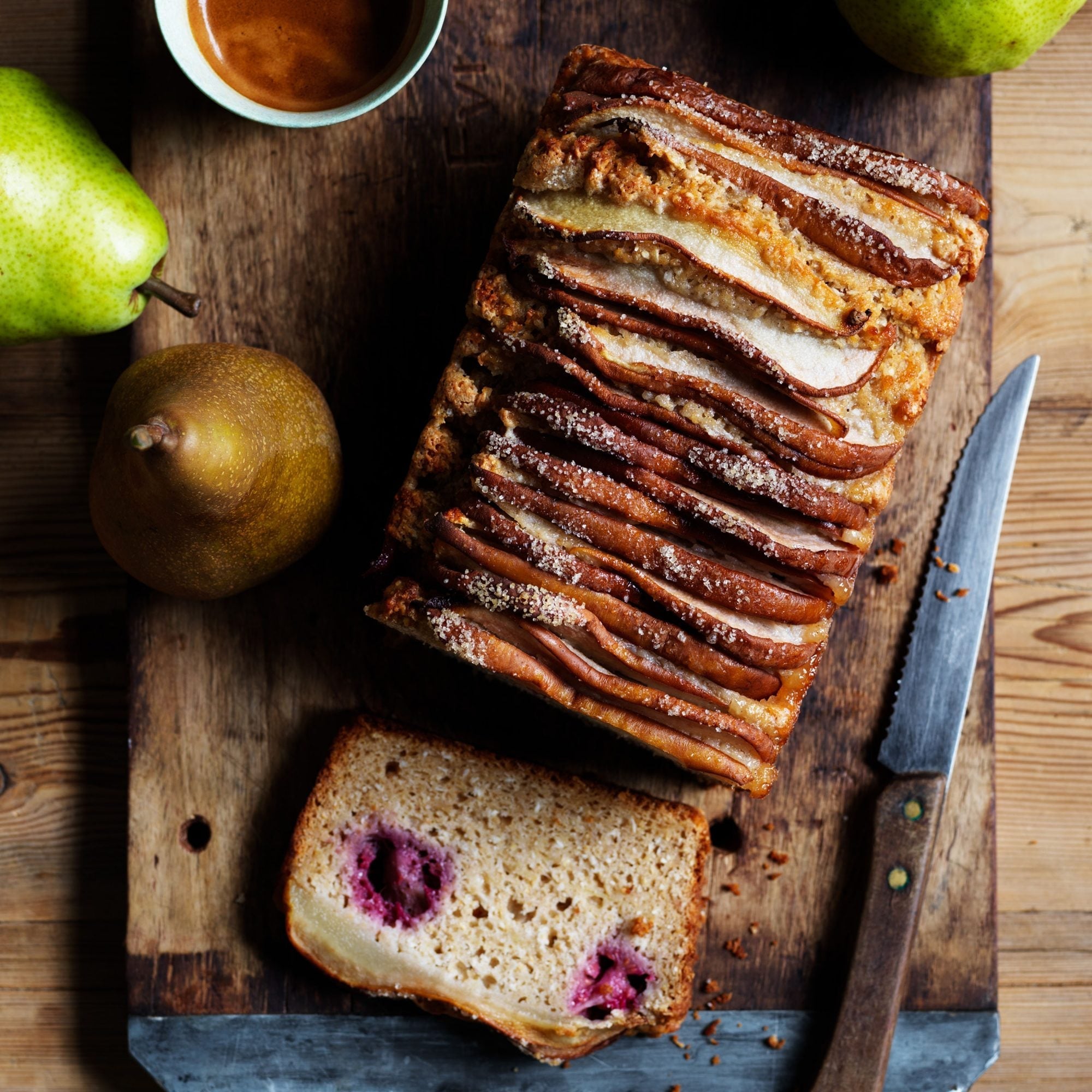 Raspberry Pear Loaf